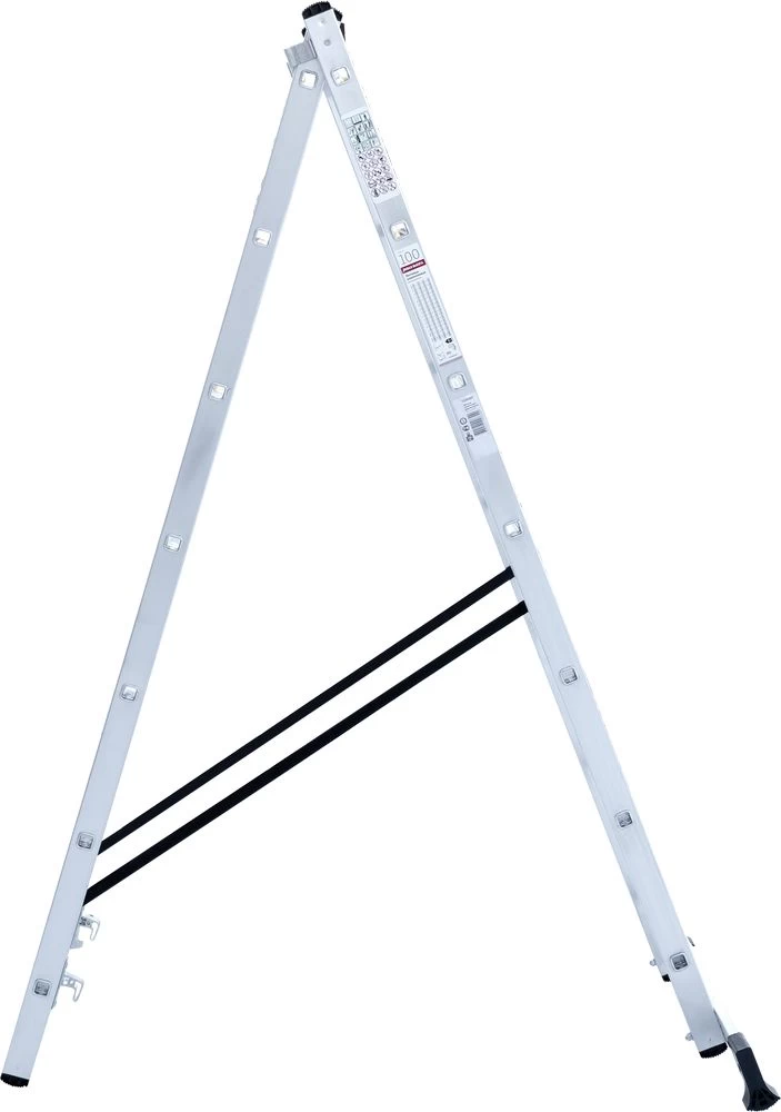 Лестница алюминиевая двухсекционная Новая Высота 2x7 арт. 1220207 от магазина ЛесКонПром.ру