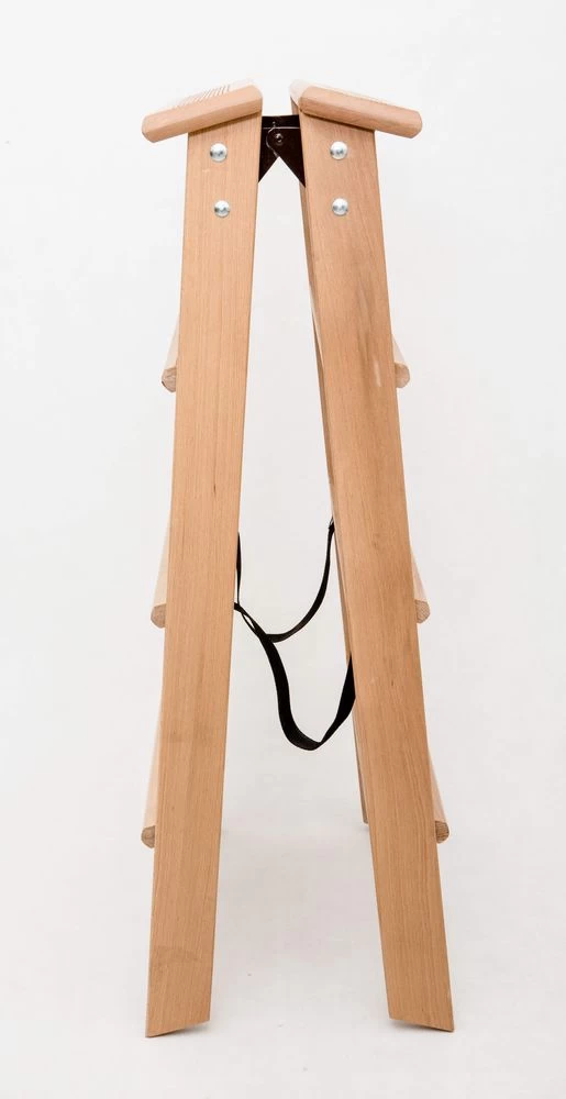 Стремянка двухсторонняя деревянная Hoz-Block Марк 4 ступени Светлая (арт. ДДС-4С) от магазина ЛесКонПром.ру