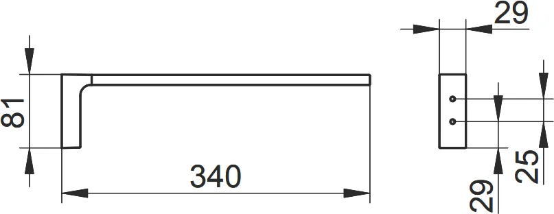 Полотенцедержатель Keuco Edition 11 11122010000 хром от магазина ЛесКонПром.ру
