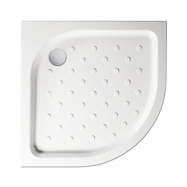 Душевой поддон МЕТАКАМ Classic N 80х80 см полукруглый от магазина ЛесКонПром.ру