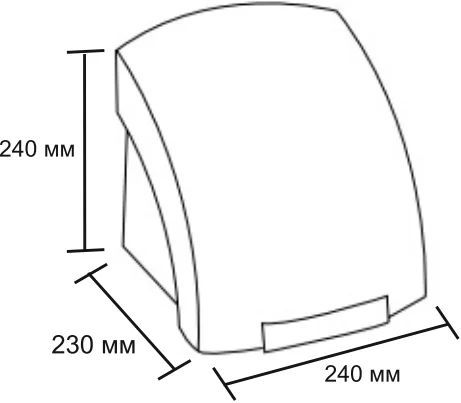 Сушилка для рук Connex HD-1800 от магазина ЛесКонПром.ру