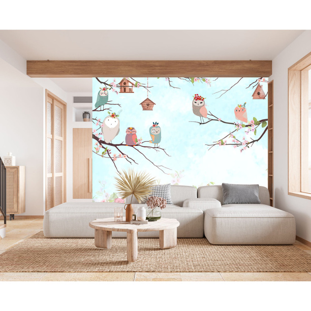 Фотообои флизелиновые Птицы 104-177А 300х270см от магазина ЛесКонПром.ру