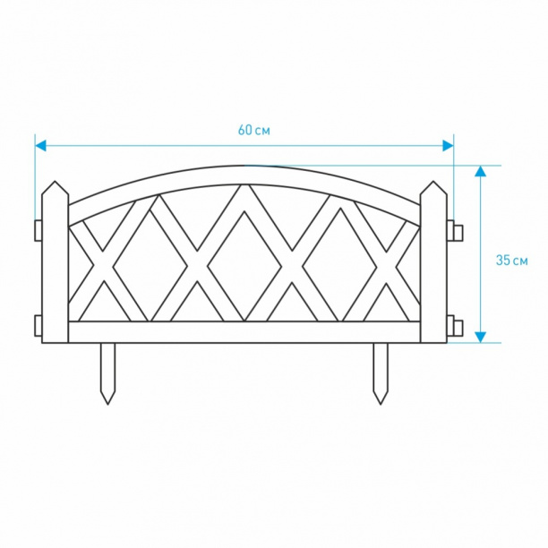 Забор декоративный MODERN белый от магазина ЛесКонПром.ру