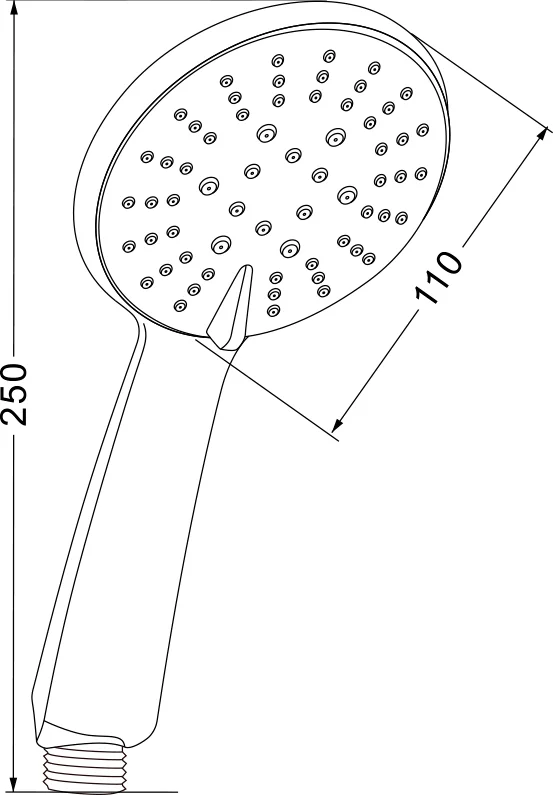 Душевая лейка Olive'S D125 от магазина ЛесКонПром.ру