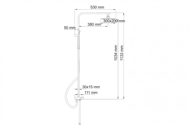 Душевой комплект WasserKRAFT 80382155 от магазина ЛесКонПром.ру