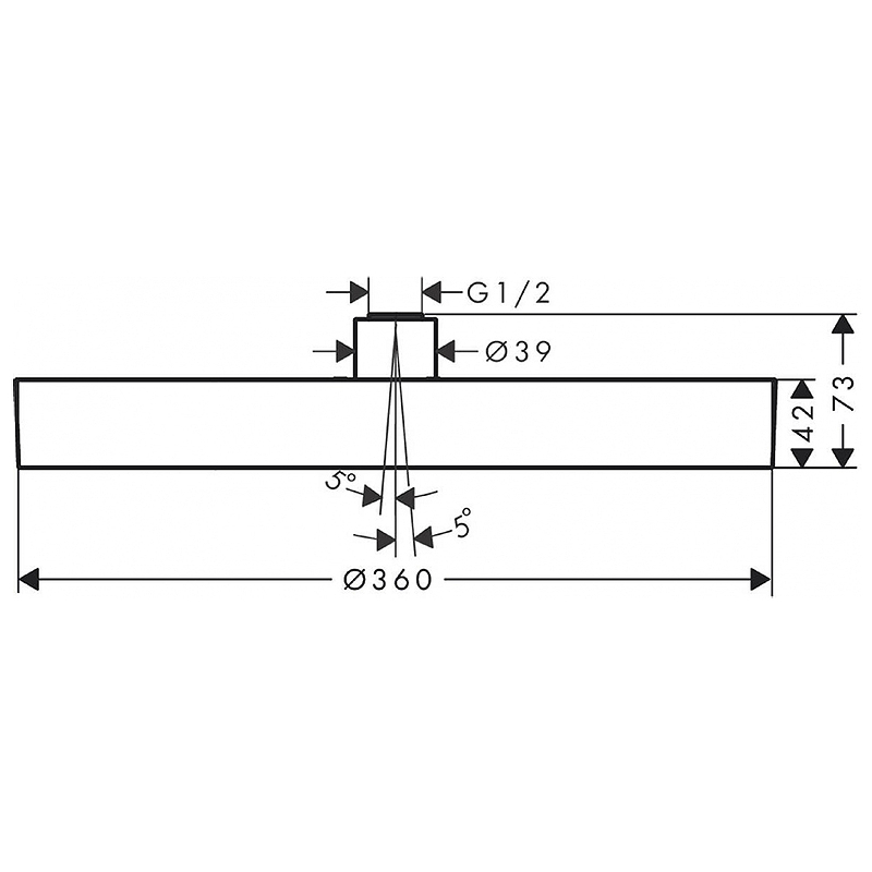 Верхний душ Hansgrohe Rainfinity 26231990 Золото от магазина ЛесКонПром.ру