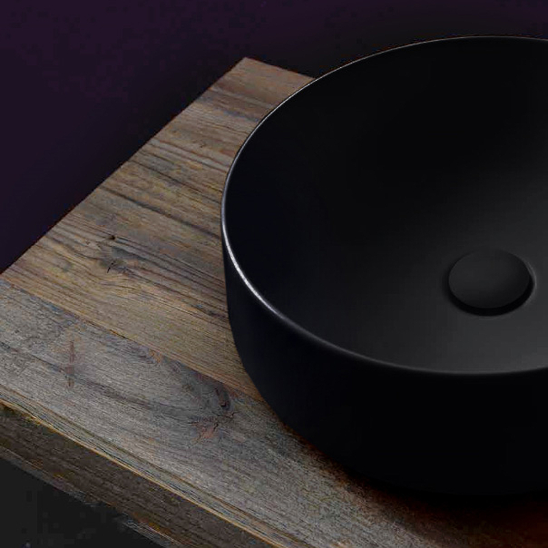 Раковина-чаша Kerasan F10 43 460431 Черная матовая от магазина ЛесКонПром.ру