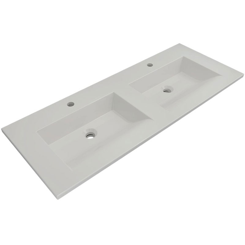 Раковина Bocchi Milano 120 1111 двойная Белая глянцевая от магазина ЛесКонПром.ру