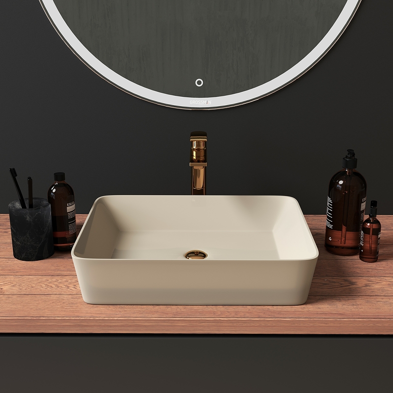 Раковина-чаша Grossman 48 GR-3016BEM Бежевая матовая от магазина ЛесКонПром.ру