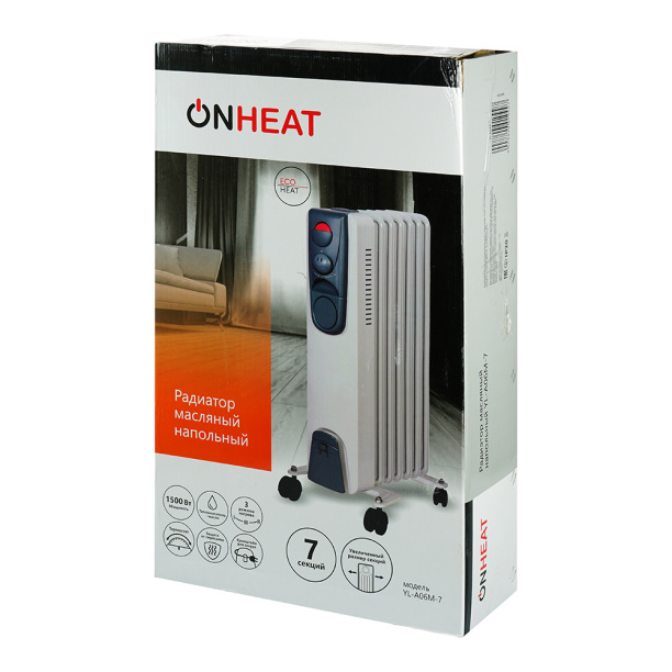 Радиатор ONHEAT 7 секций 1,5 кВт от магазина ЛесКонПром.ру