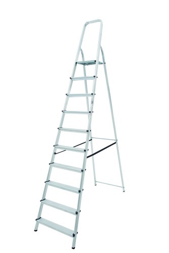 Стремянка алюминиевая Новая Высота 10 ступеней (арт. 1110110) от магазина ЛесКонПром.ру