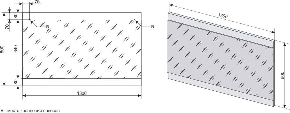 Зеркало Style Line Даллас 130 Люкс, белое от магазина ЛесКонПром.ру