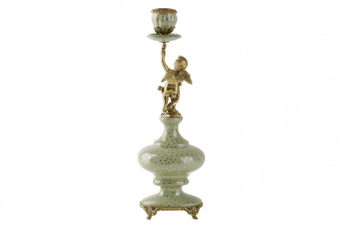 Подсвечник на 1 свечу Ангел 80450834 от магазина ЛесКонПром.ру