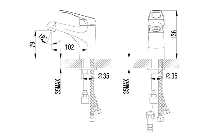 Смеситель для раковины LEMARK Omega 80440908 от магазина ЛесКонПром.ру