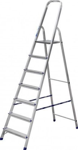 Стремянка алюминиевая Алюмет 7 ступеней (арт. AM707) от магазина ЛесКонПром.ру
