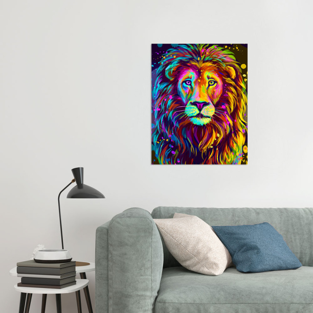 Канвас 40х50 см Лев от магазина ЛесКонПром.ру