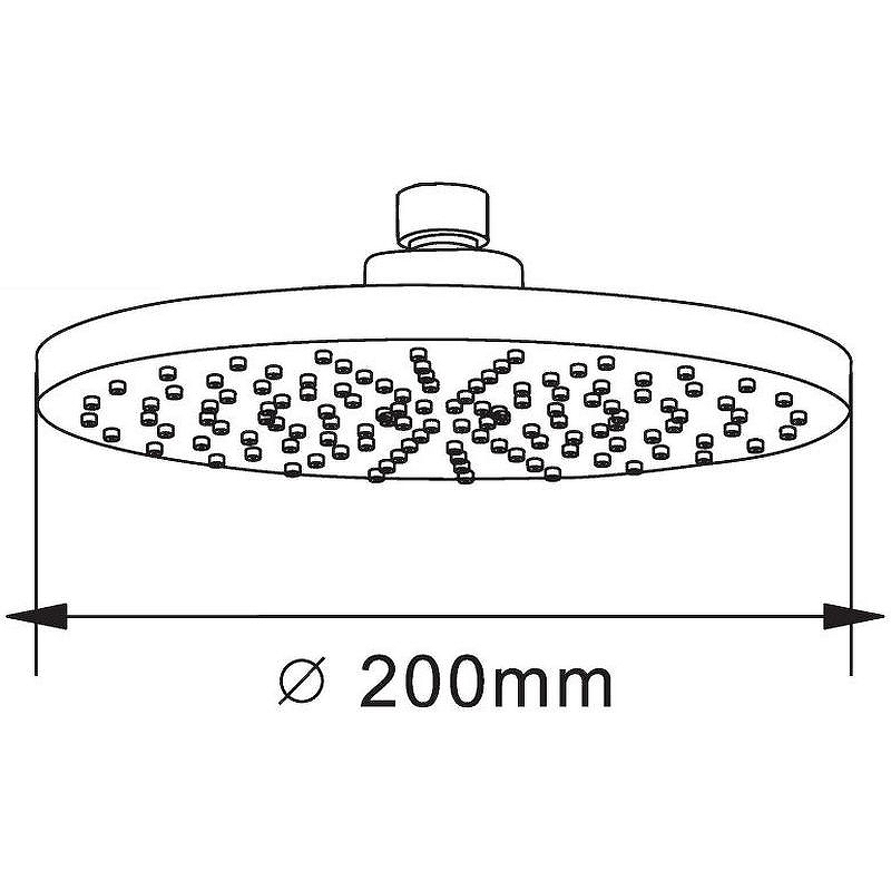 Верхний душ Orange S09TS Хром от магазина ЛесКонПром.ру
