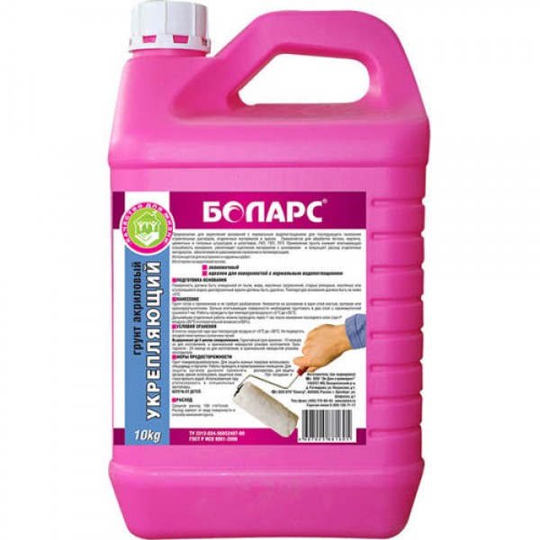 Грунтовка Боларс Укрепляющий, 10 кг от магазина ЛесКонПром.ру