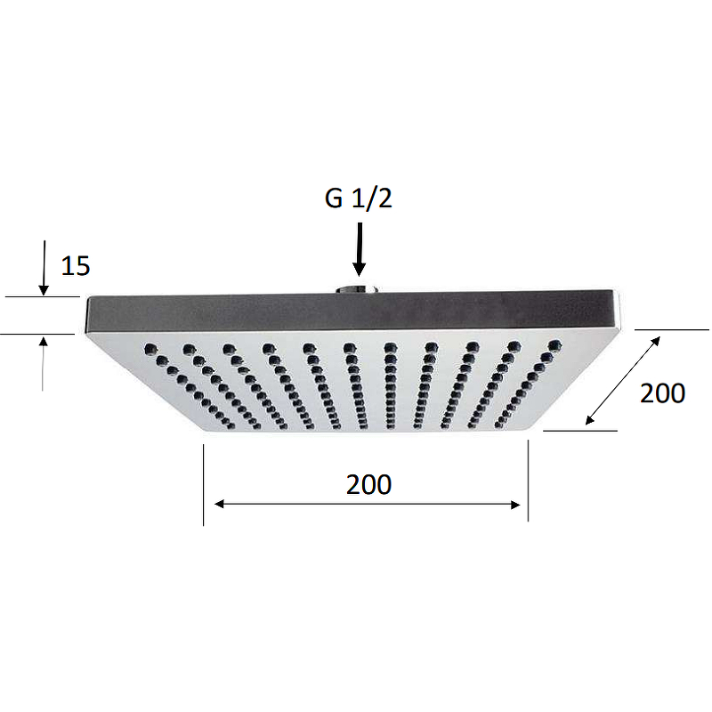 Верхний душ Remer 356SD20X Хром от магазина ЛесКонПром.ру