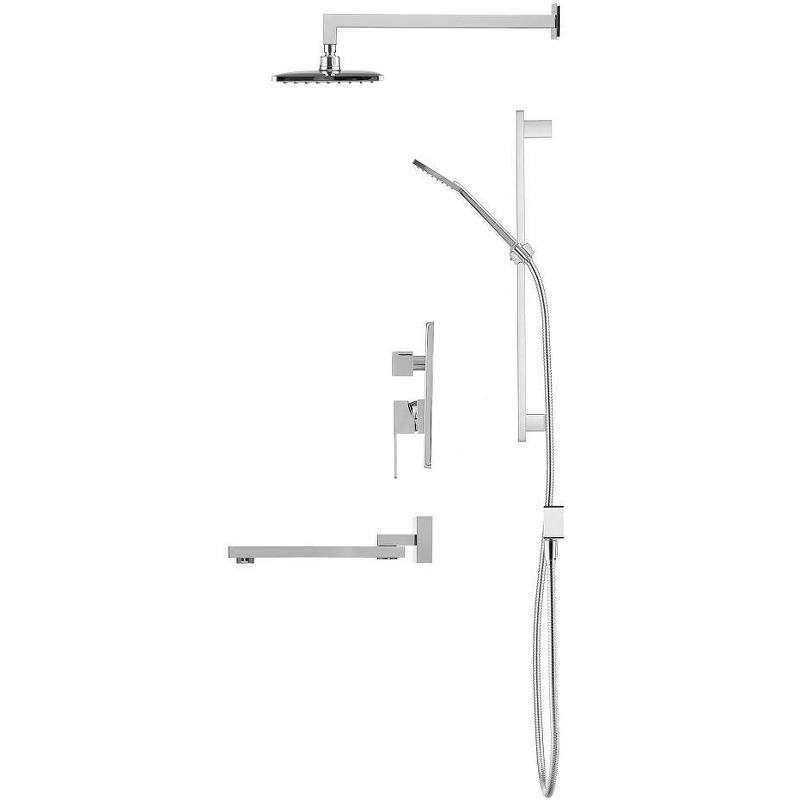 Душевая система Swedbe Platta 5545 Хром от магазина ЛесКонПром.ру