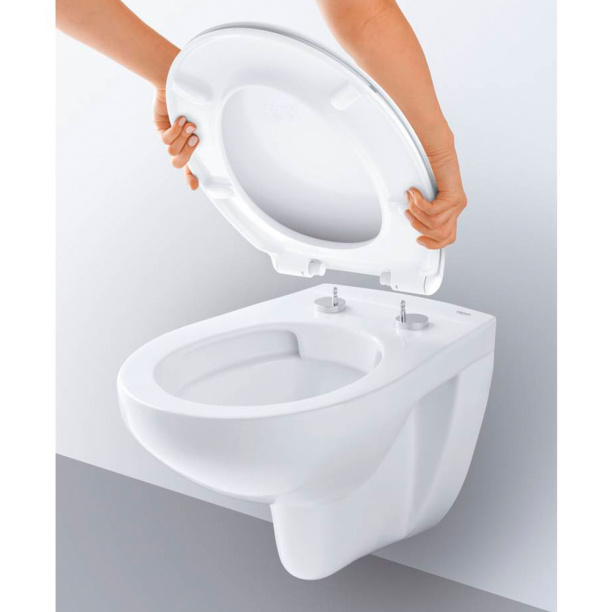 Унитаз подвесной GROHE Bau Ceramic безободковый без сиденья от магазина ЛесКонПром.ру