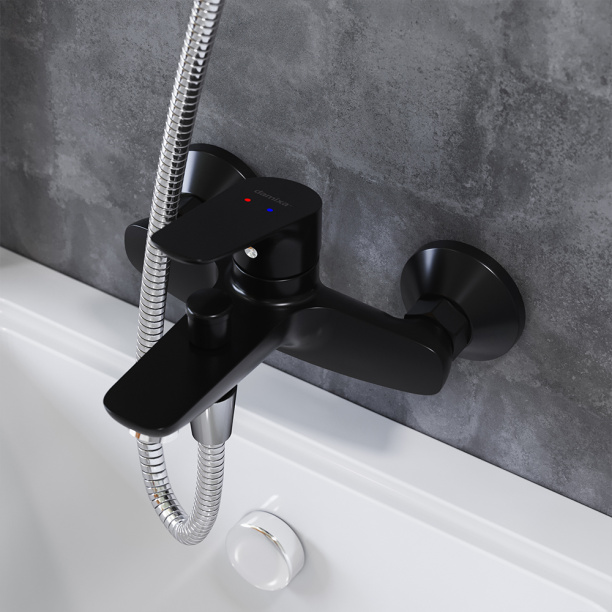 Смеситель для ванны Damixa Origin Bit черный от магазина ЛесКонПром.ру