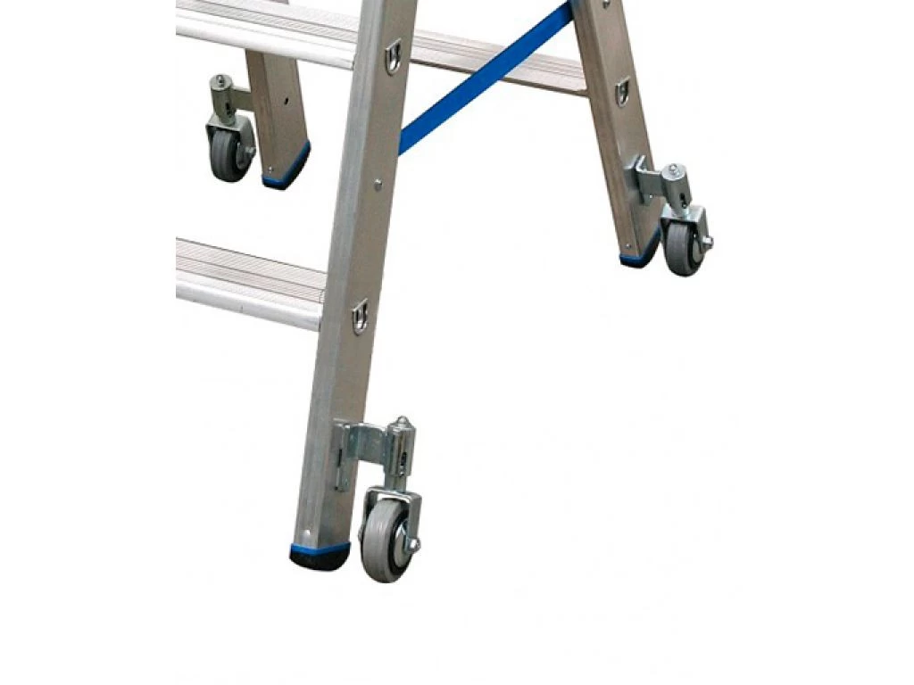 Стремянка алюминиевая Krause Stabilo с роликами 8 ступеней (арт. 124654) от магазина ЛесКонПром.ру