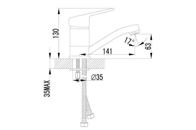 Смеситель для раковины LEMARK Luna 80440926 от магазина ЛесКонПром.ру