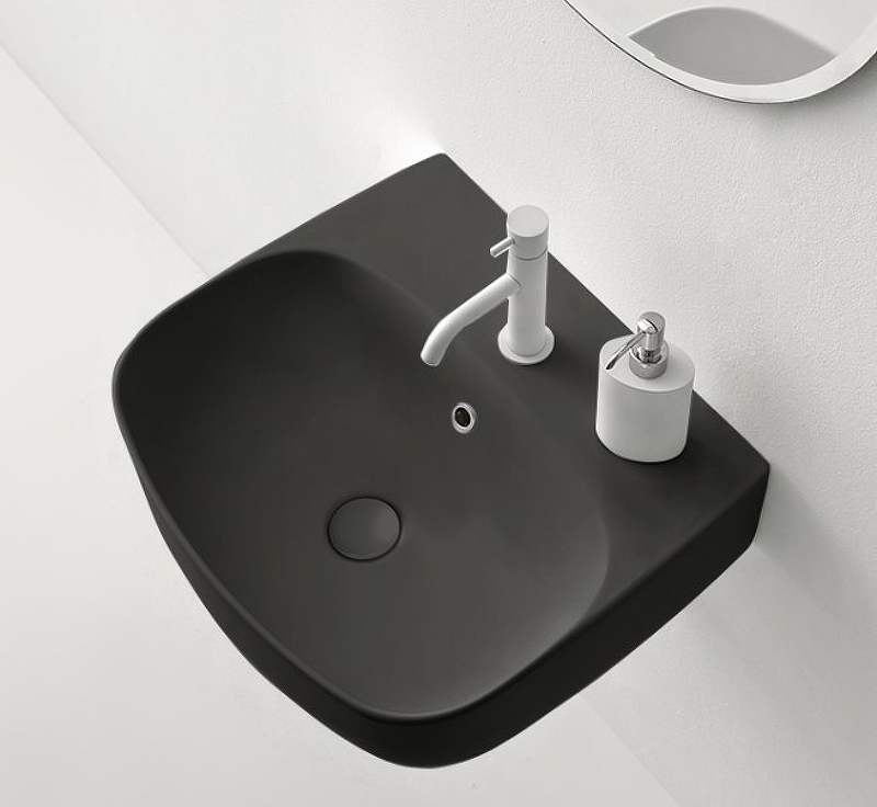 Раковина Kerasan Nolita 60 534131*1 Черная матовая от магазина ЛесКонПром.ру