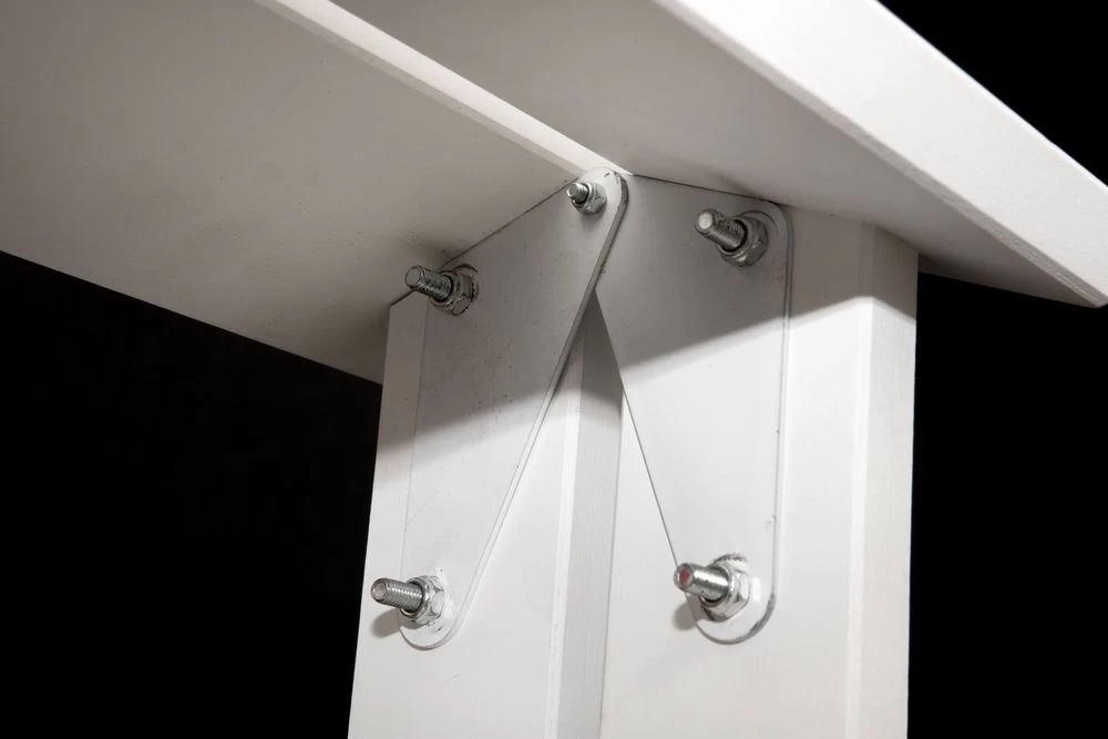 Стремянка двухсторонняя деревянная Hoz-Block Марк 5 ступеней Белая (арт. ДДС-5Б) от магазина ЛесКонПром.ру