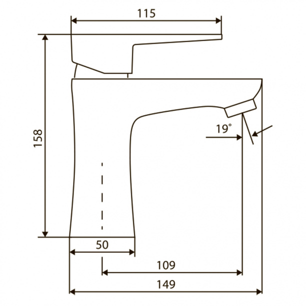 Смеситель для раковины RedBlu Saturn черный от магазина ЛесКонПром.ру