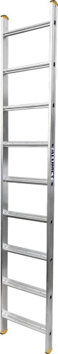Лестница алюминиевая односекционная приставная с широкой ступенью Алюмет  1х9  арт. НК1 5109 от магазина ЛесКонПром.ру