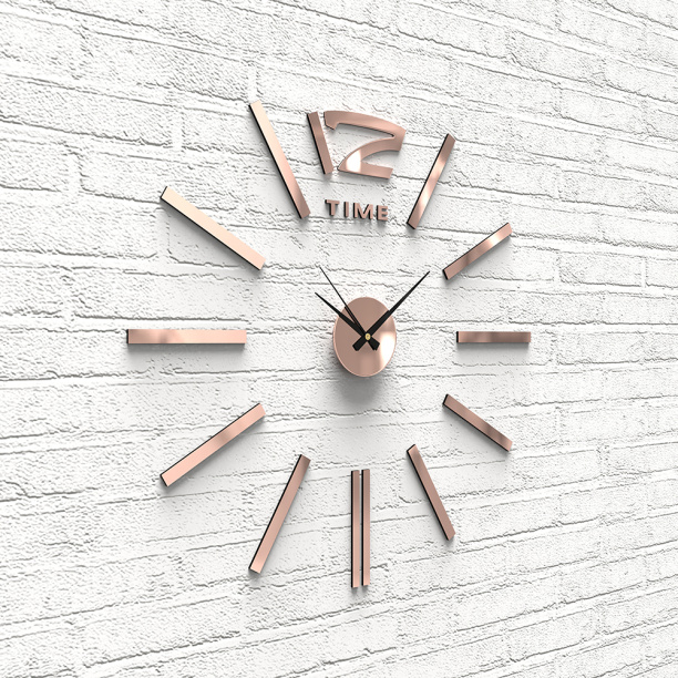 Часы-наклейки d60 см золото от магазина ЛесКонПром.ру