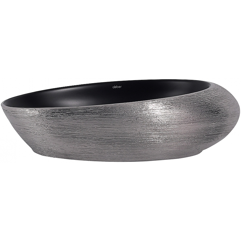 Раковина-чаша Abber Bequem 49 AC2107BS Черный матовый Серебро от магазина ЛесКонПром.ру