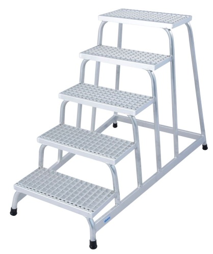 Монтажная подставка с решетчатыми ступенями STABILO 5 ступеней KRAUSE арт.805355 от магазина ЛесКонПром.ру