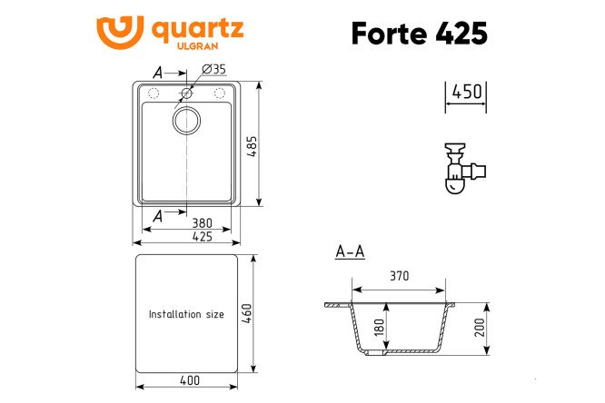 Мойка Forte 80531936 от магазина ЛесКонПром.ру