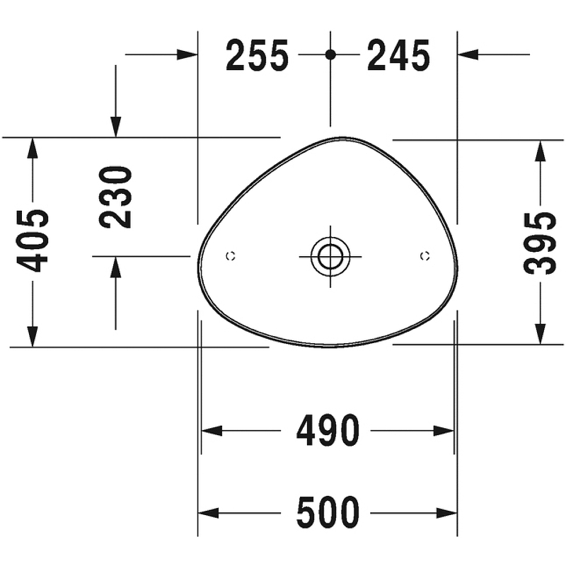 Раковина-чаша Duravit Cape-Cod 50 2339500000 Белая глянцевая от магазина ЛесКонПром.ру