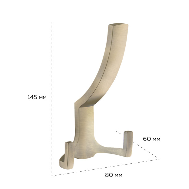 Крючок мебельный KERRON 0340 бронза античная от магазина ЛесКонПром.ру