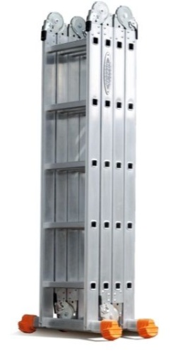 Лестница трансформер алюминиевая 4Х5 КЛАССИК Эйфель от магазина ЛесКонПром.ру