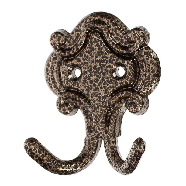 Крючок мебельный Ликчел КМ-4 старинная бронза от магазина ЛесКонПром.ру