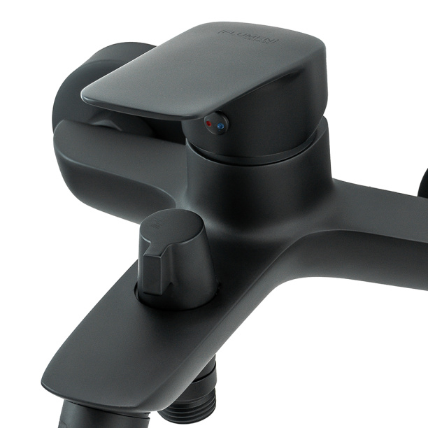 Смеситель для ванны FLUMEN DESIGN Rimini черный от магазина ЛесКонПром.ру