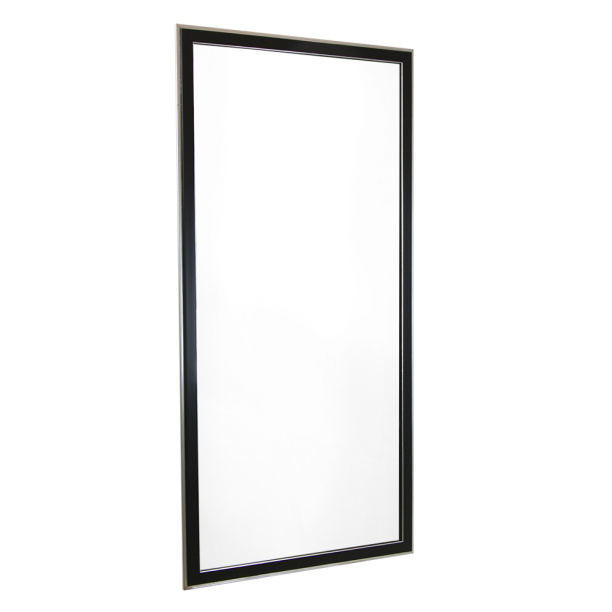 Зеркало в раме 60х120 см черное от магазина ЛесКонПром.ру
