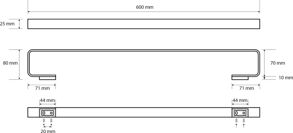 Полотенцедержатель Bemeta Solo 139104282 от магазина ЛесКонПром.ру
