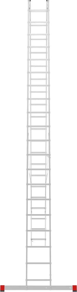 Лестница алюминиевая двухсекционная полупрофессиональная Новая Высота 2x20 арт. 2220220 от магазина ЛесКонПром.ру