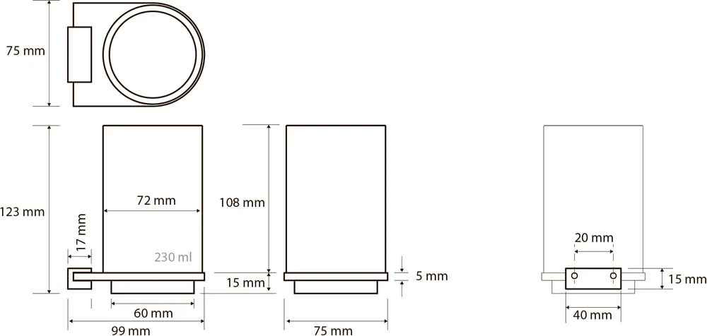 Стакан Bemeta Galla 108110010 от магазина ЛесКонПром.ру