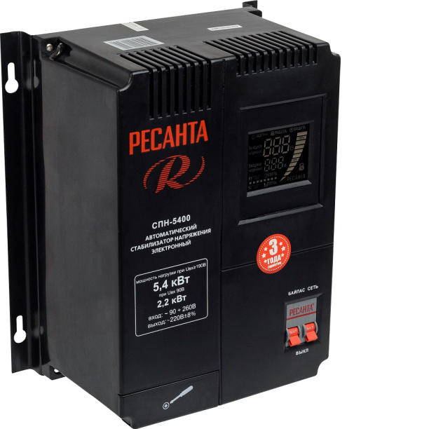 Стабилизатор настенный Ресанта 5,4 кВт от магазина ЛесКонПром.ру