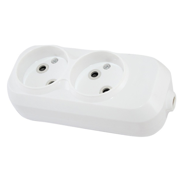 Колодка TDM ELECTRIC 2 гнезда Народная без заземления от магазина ЛесКонПром.ру