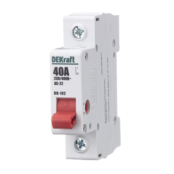 Выключатель-разъединитель DEKraft ВН-102 1п 40 А от магазина ЛесКонПром.ру