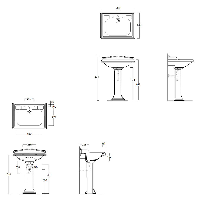 Раковина Simas Arcade 73 AR834bi*1 Белая от магазина ЛесКонПром.ру