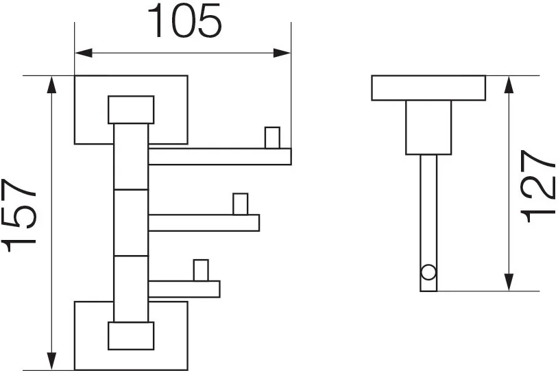 Полотенцедержатель Veragio Ramba VR.RMB-4935.CR хром от магазина ЛесКонПром.ру